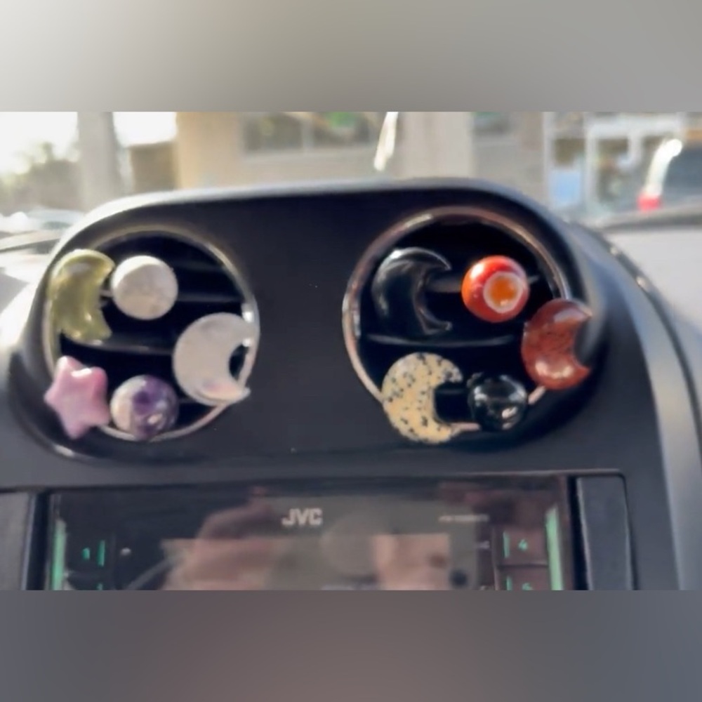 FINAL SALE Car Air Freshener Clip Jasper Crescent Moon Clip For Your Car or Home - Picture 4 of 13